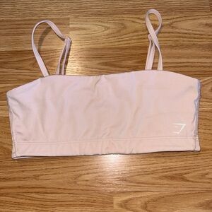 Gymshark Light Pink Bandeau Sports Bra